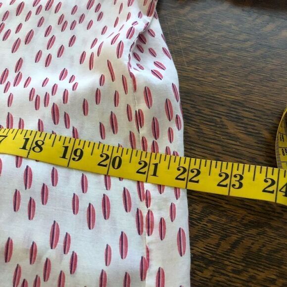 Tommy Hilfiger White Tunic Top with Geometric orange and Black Print - Picture 10 of 13